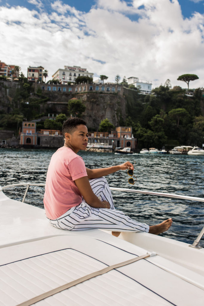 It's humorous to me, they watching and we just yachting Island hopping off  the Amalfi coast 🇮🇹 #AmalfiCoast